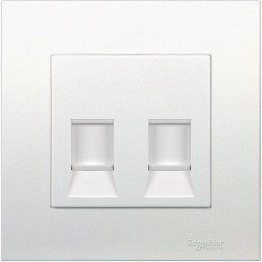 S6 Electrical Supplies Schneider 2G CAT 6 Data Outlet with Shutter