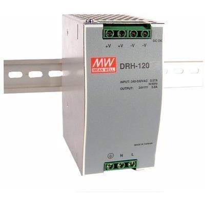 S7 Ballast /Drivers 120W / 24V MEANWELL DRH Series Rail Mount Power Supply