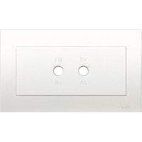 Schneider Twin Gang SCV TV/FM Outlet (CS-2004A) - DELIGHT OptoElectronics Pte. Ltd
