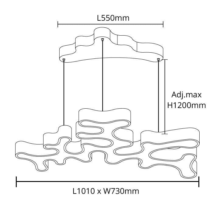 URBANA Home Decore URBANA LED Decorative Pendant Light (MSV-D215-1L) | Delight.com.sg