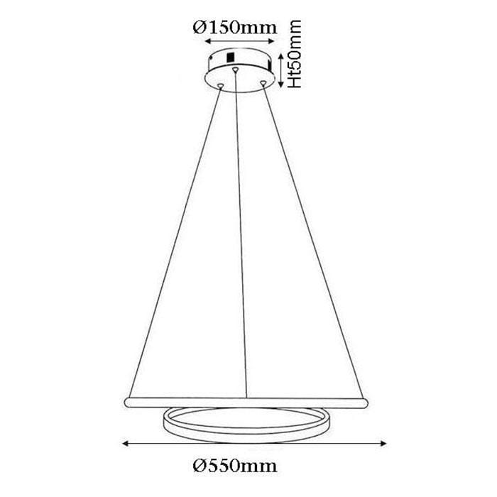 URBANA Home Decore URBANA LED SPIRAL PENDANT LIGHT (BT-MP57044)