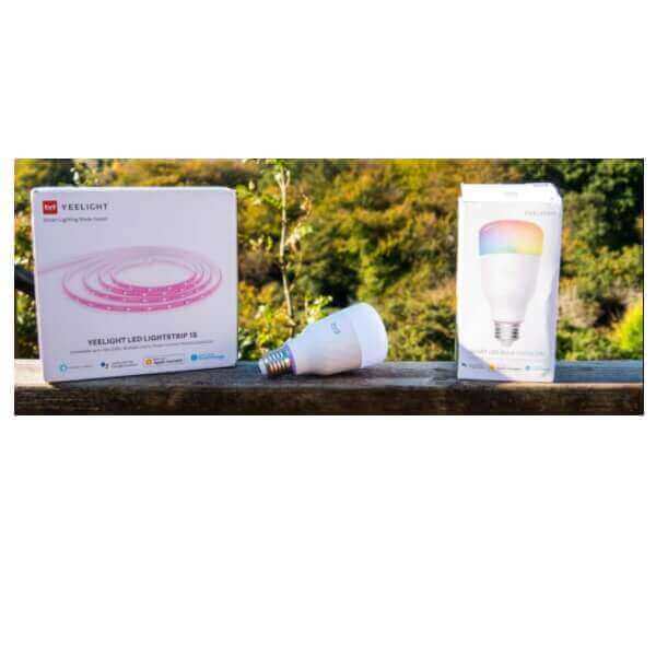 Y1 Home Decore Yeelight x Razer Chroma Gaming Set A, LED Lightstrip STARTER KIT (2 Meter) and Colour light bulbs, Gaming Set A Set