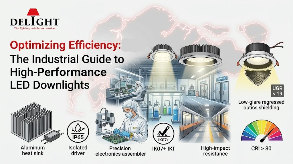 Optimizing Efficiency: The Industrial Guide to High-Performance LED Downlights