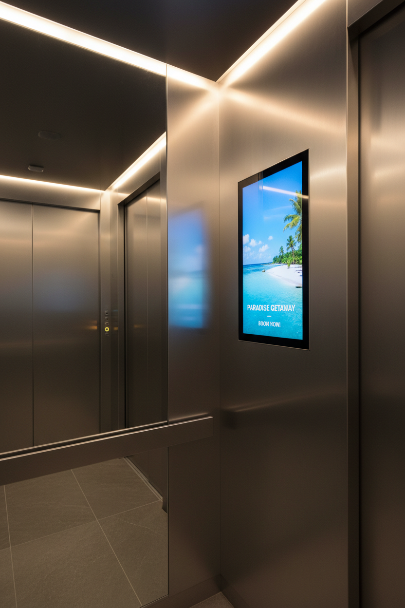 Portable Large Digital Signage for Lifts and retail spaces