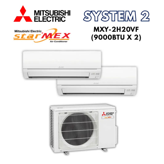 Mitsubishi System 2 StarMex MXY-2H20VF Aircon (5 Ticks)