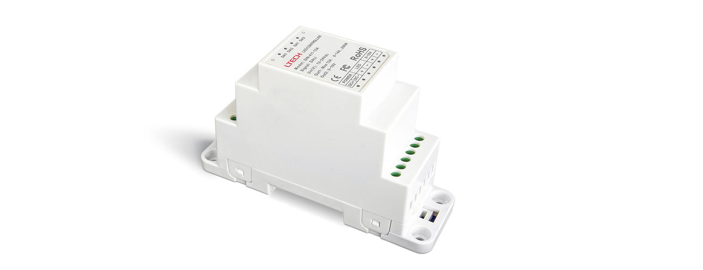 [China] LTECH DIN-411-12A Constant Voltage DALI Dimming Driver Din Rail x 8PCs