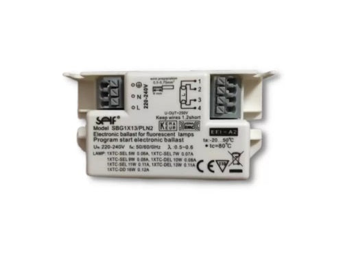 [MY] SELF SBG1X13/PLN2 13W 220-240V ELECTRONIC BALLAST/DRIVER FOR FLUORESCENT LAMPS