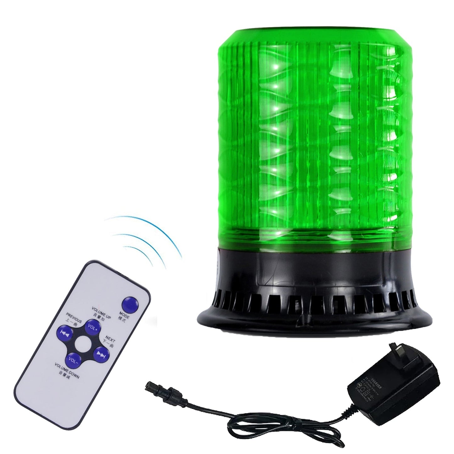 YASONG Beacon Strobe Light  4 Flashing Mode 120dB Horn 9 Tones LED  Emergency Lights with Magnet Base for Vehicles, Truck, Car and Workshop AC100V-AC240V