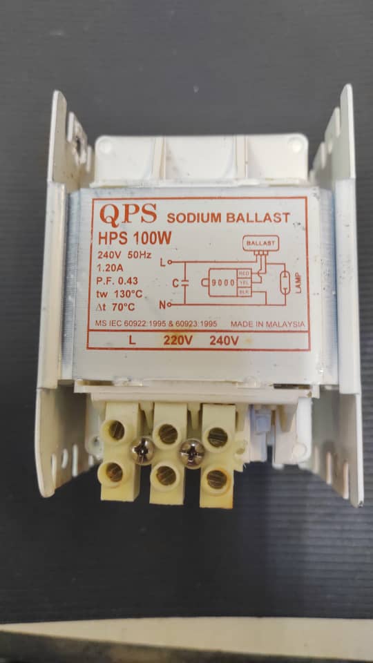QPS MH/SON HPS 100W BALLAST 1.2A 220V 240V