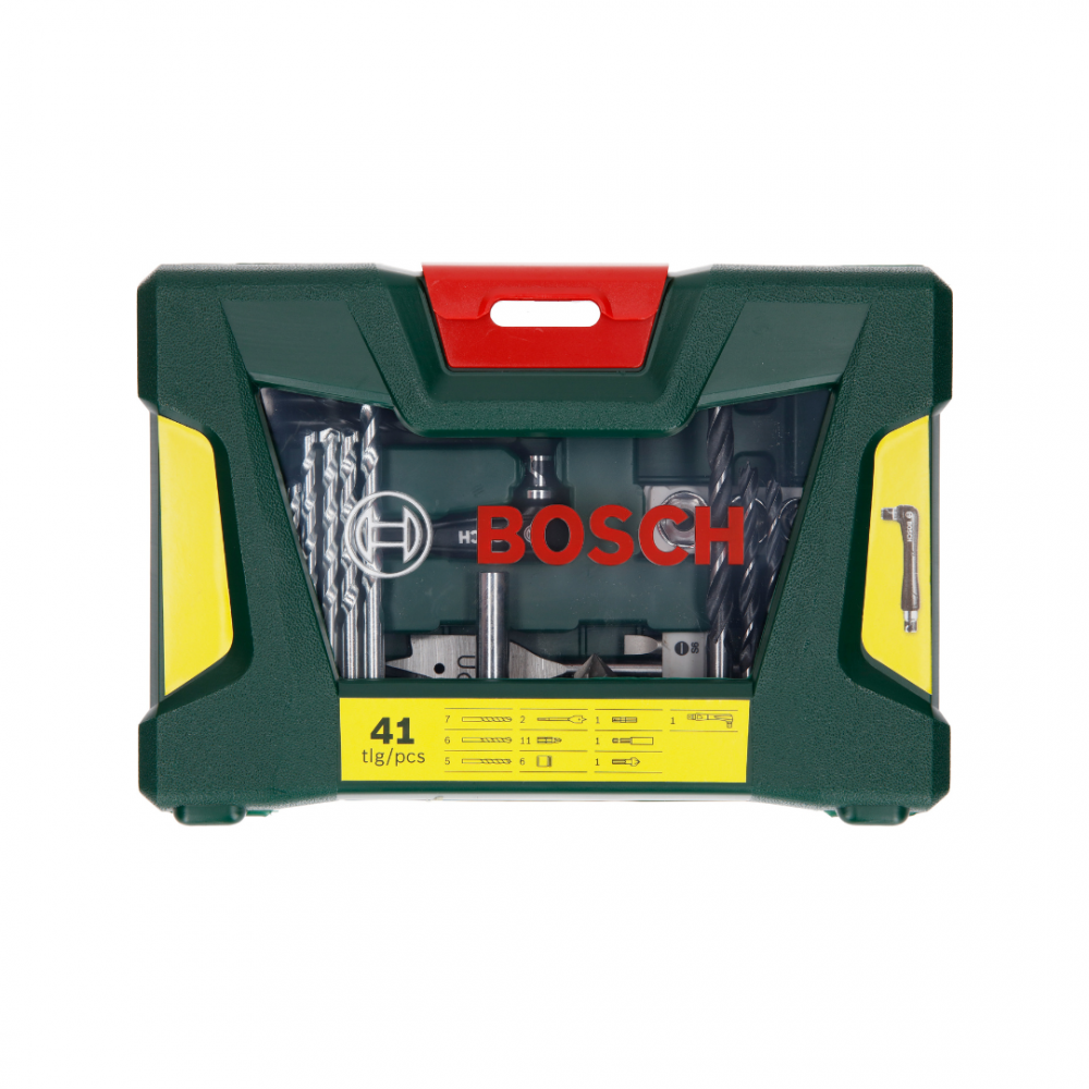 Bosch 41pcs V-Line Drill Bit Set with Angle Driver | DIY Tool Kit