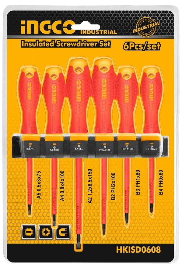 INGCO 6pcs Insulated Screwdriver set HKISD0608 – view 2