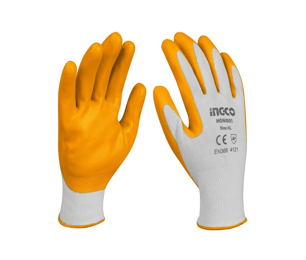 INGCO Nitrile Coated Palm Glove [EN388] HGNG01