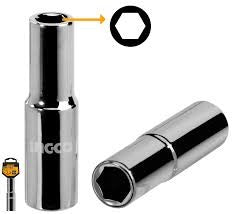 INGCO Cr.v 1/2" DR. Deep 6PT Socket HHAST12103L