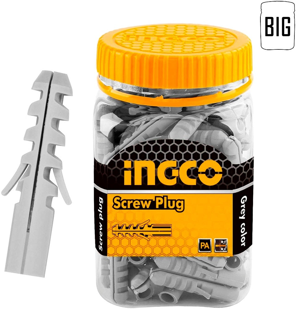 INGCO PVC Wall Plug Grey (Bottle) HWSP0603011