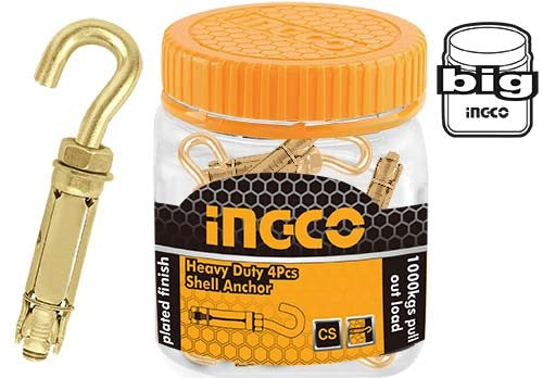 INGCO Expansion Hook Anchor (Bottle) HWHA0607531