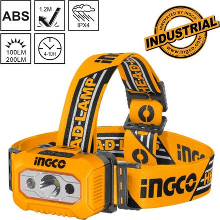 INGCO IPX4 Rain Resistant Head Lamp 200 Lumens Max. HHL013AAA8 – view 2