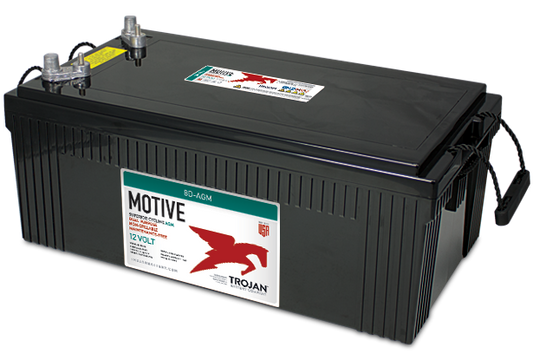 Trojan 8D-AGM (12V, 230AH) Dual Purpose Deep Cycle AGM Battery