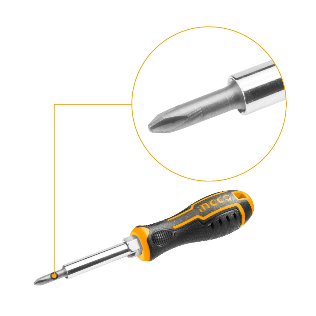 INGCO 6 in 1 Interchangeable Screwdriver AKISD0608 – view 4