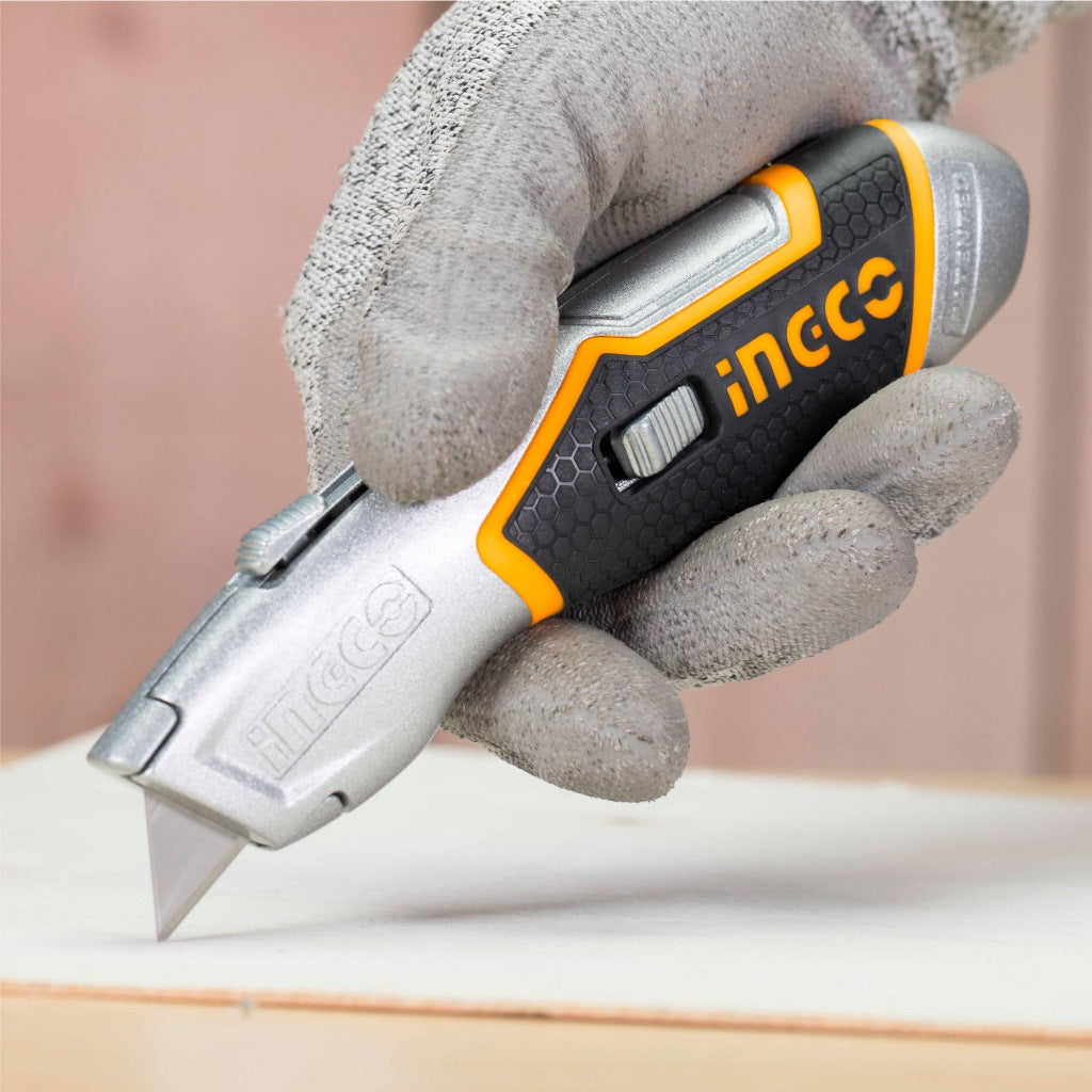 INGCO HD Utility Knife W/6 SK5 Blades HUK618 – view 2