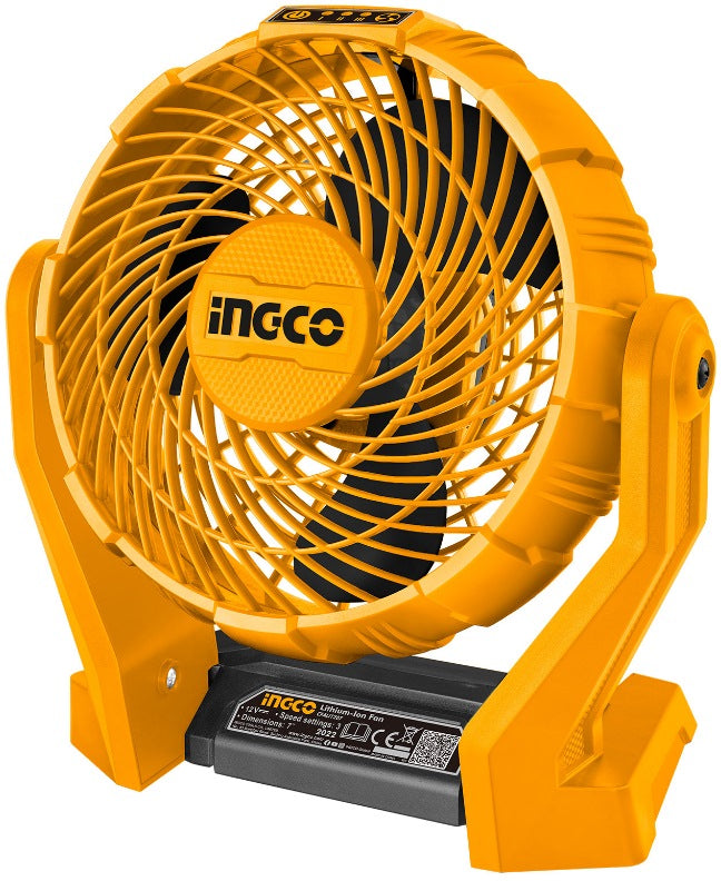 INGCO 20V LI-ION 7" 3 Speed Head Rotating Fan (Bare Unit) CFALI2007