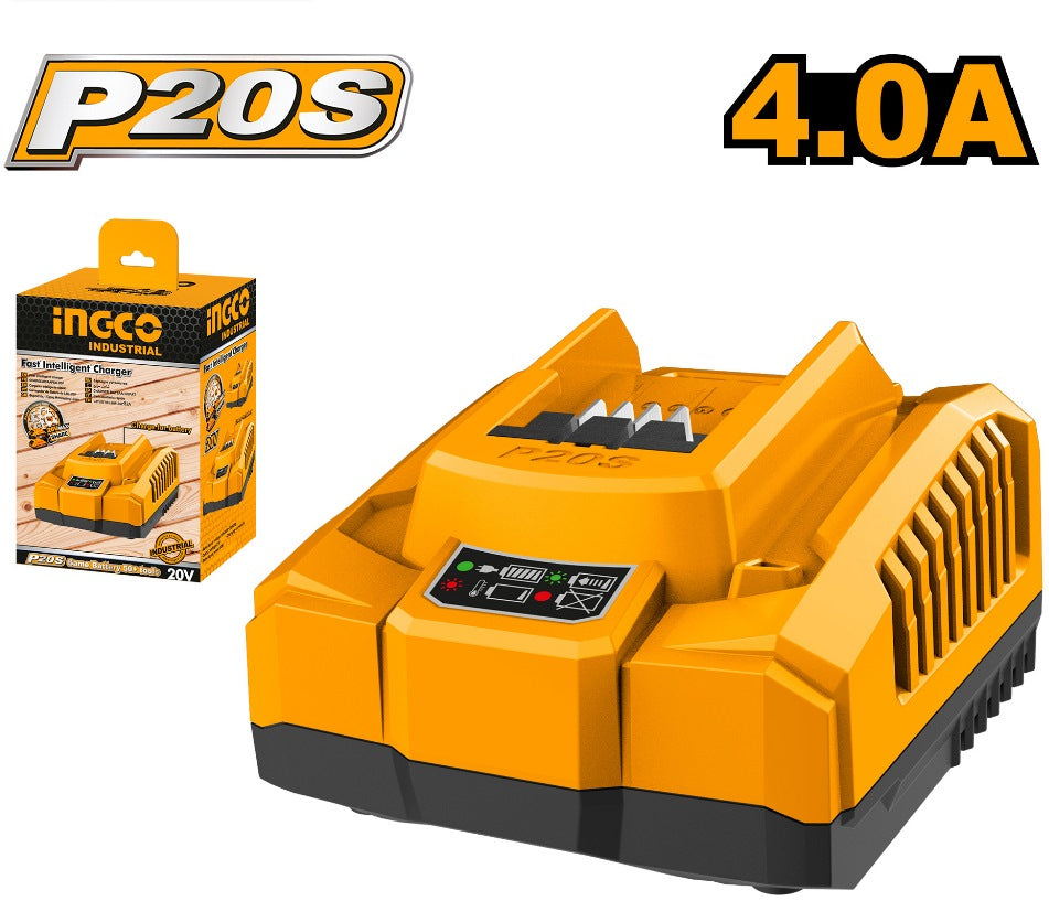 INGCO 20V LI-ION Fast Intelligent Charger 4A FCLI20411
