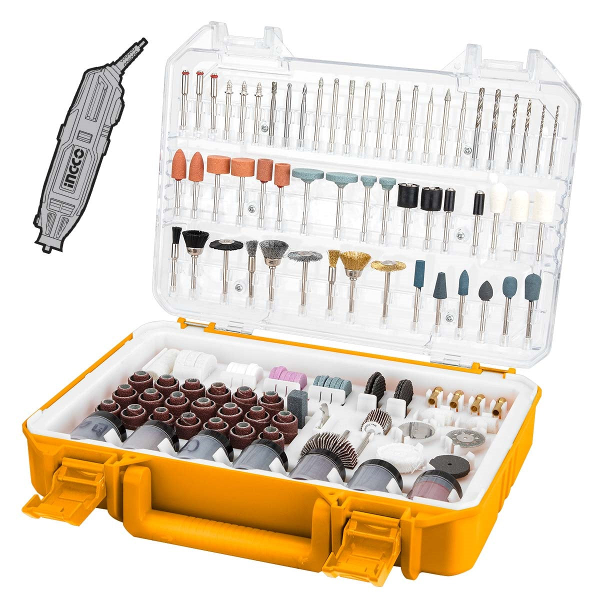 INGCO 420pcs Accessories set for Mini Drill AKMG4208 – view 2