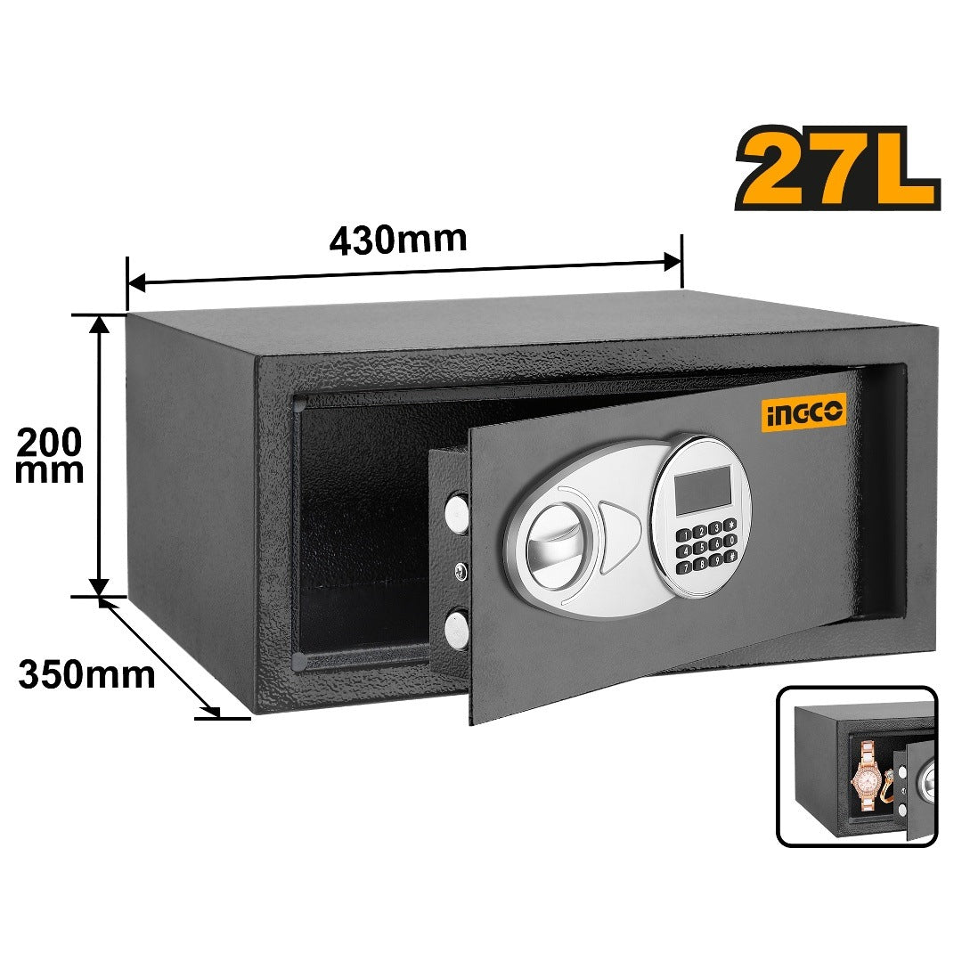 INGCO Electronic Safe 27L 200HX430WX350D ESF3502 – view 2