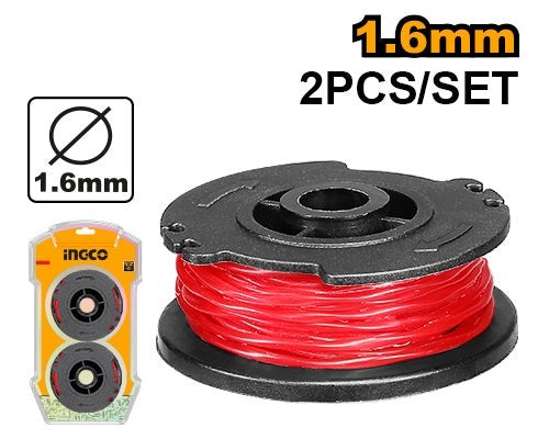 INGCO Grass Trimmer Line Spool 1.6MMØX 5m, 2pc/PACK ALS1601
