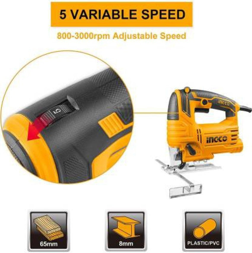 INGCO HD Variable Speed Jigsaw 800W Cut Wood to 100mm JS80028 – view 3