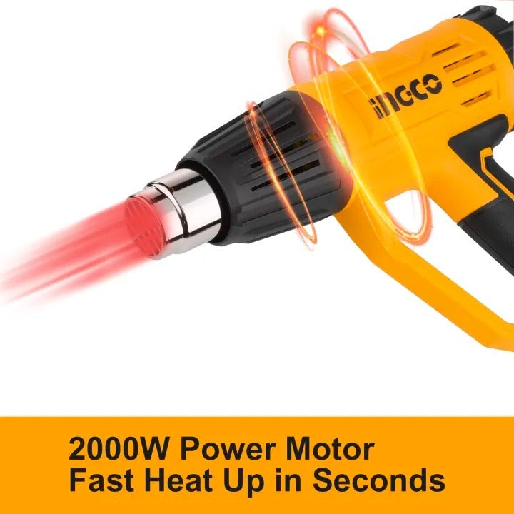 INGCO 3 Stages Heat Gun 2000W HG200047 – view 3