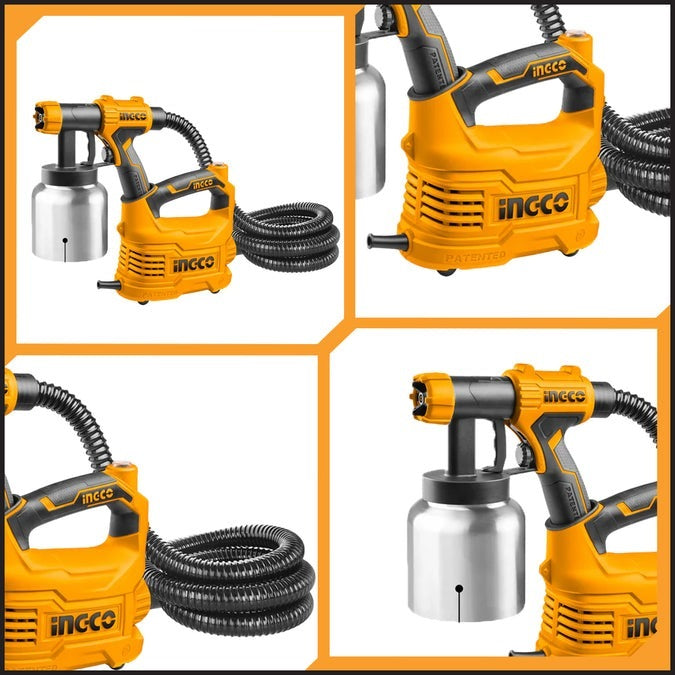 INGCO Hvlp Electric Spray Gun 550W 800ml Container SPG5008-2 – view 2