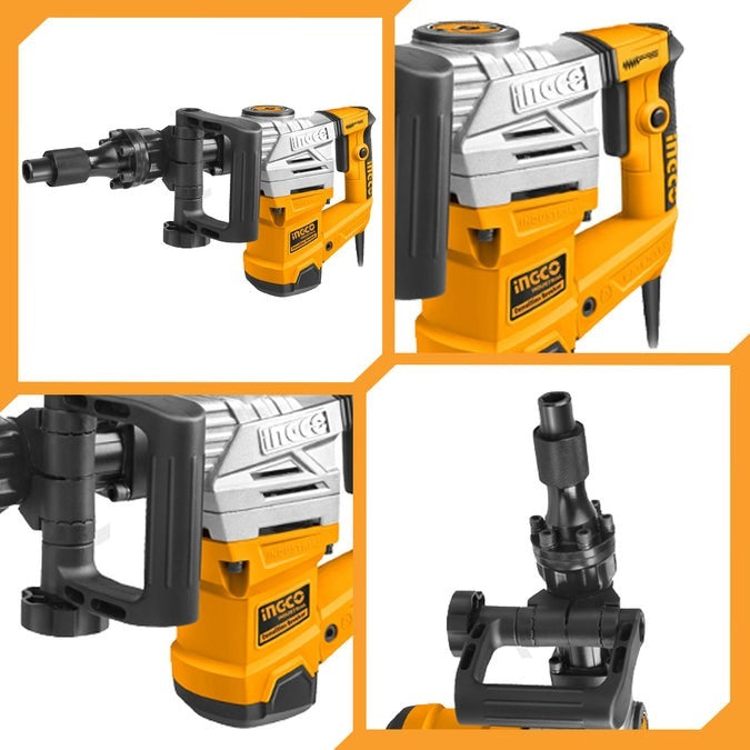 INGCO Demolition Breaker Hex 17mm Chuck 20J 1300W PDB13008 PDB130018 – view 4