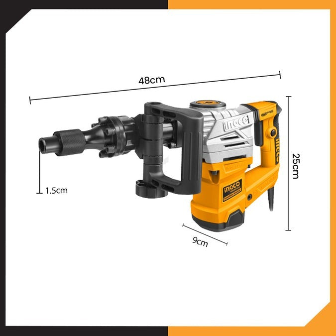 INGCO Demolition Breaker Hex 17mm Chuck 20J 1300W PDB13008 PDB130018 – view 3