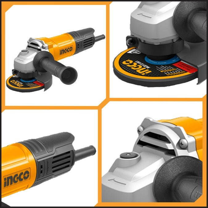 INGCO 100mm (4") Angle Grinder, 900W AG900282 – view 2