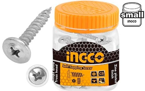 INGCO Truss Head S/tapping Screw 1"X#8 (4.2X25mm) 150/BOTTLE HWPS4202521