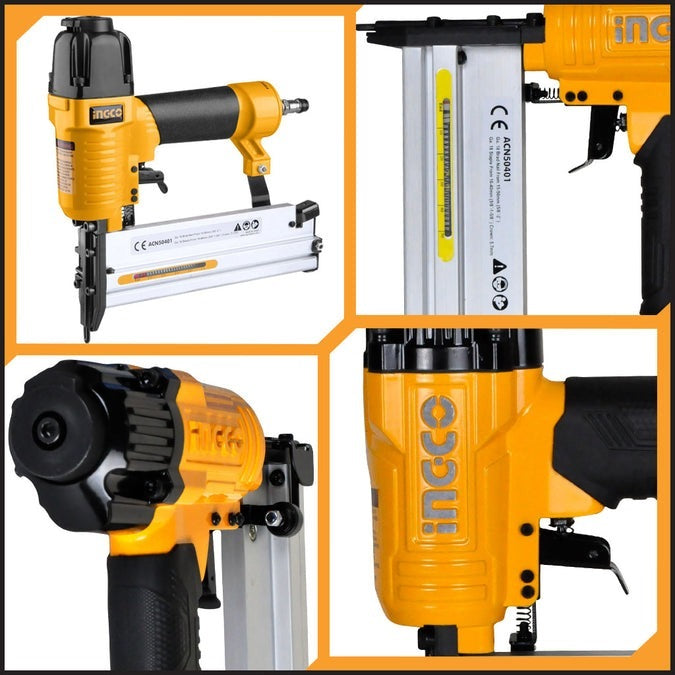 INGCO 2 in 1 Air Combo Brad & Crown Nailer ACN50401 – view 2
