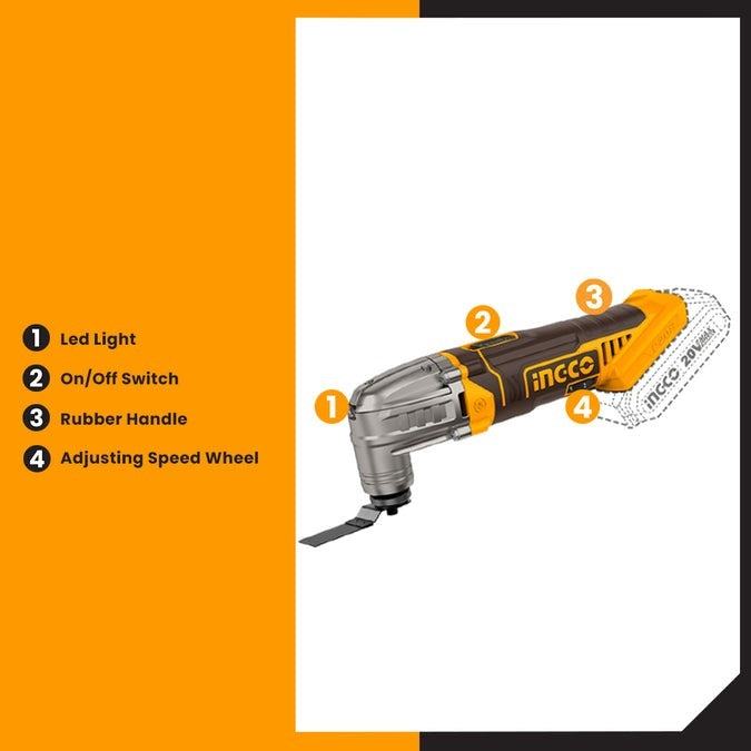 INGCO 20V Multi-Tool (Bare Unit) CMLI2022 – view 4