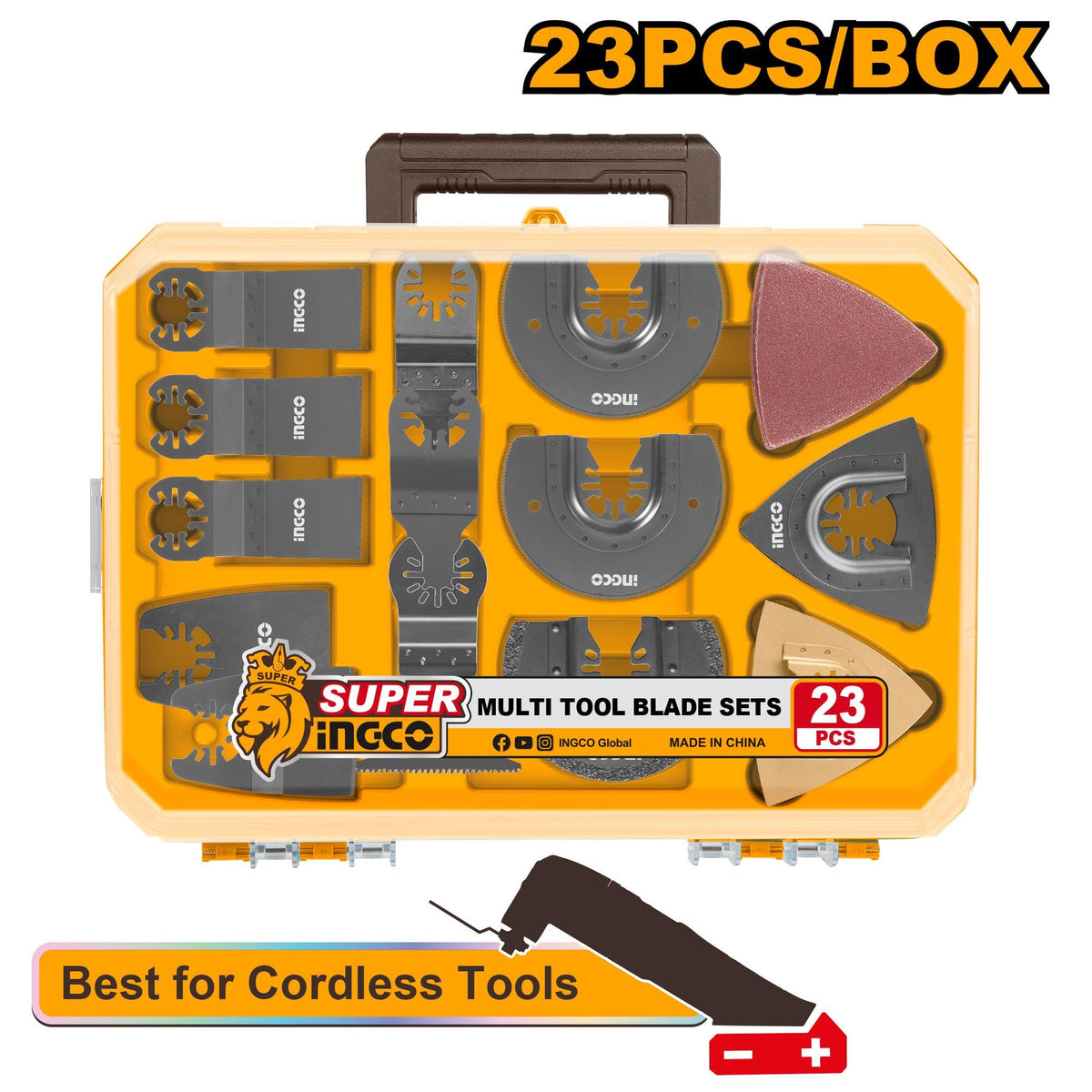 INGCO 23 pcs Multi-Tool Blade set in Case AKTMT2301