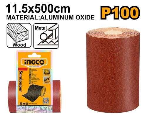 INGCO Alum Oxide Sandpaper 115mm x 5m Roll AKHS08065 – view 2