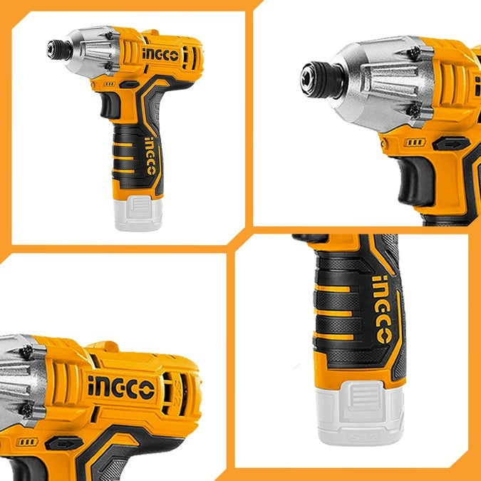 INGCO 12V 2X1.5Ah LI-ION Impact Driver 100Nm (No USB Charger) CIRLI12015 – view 2