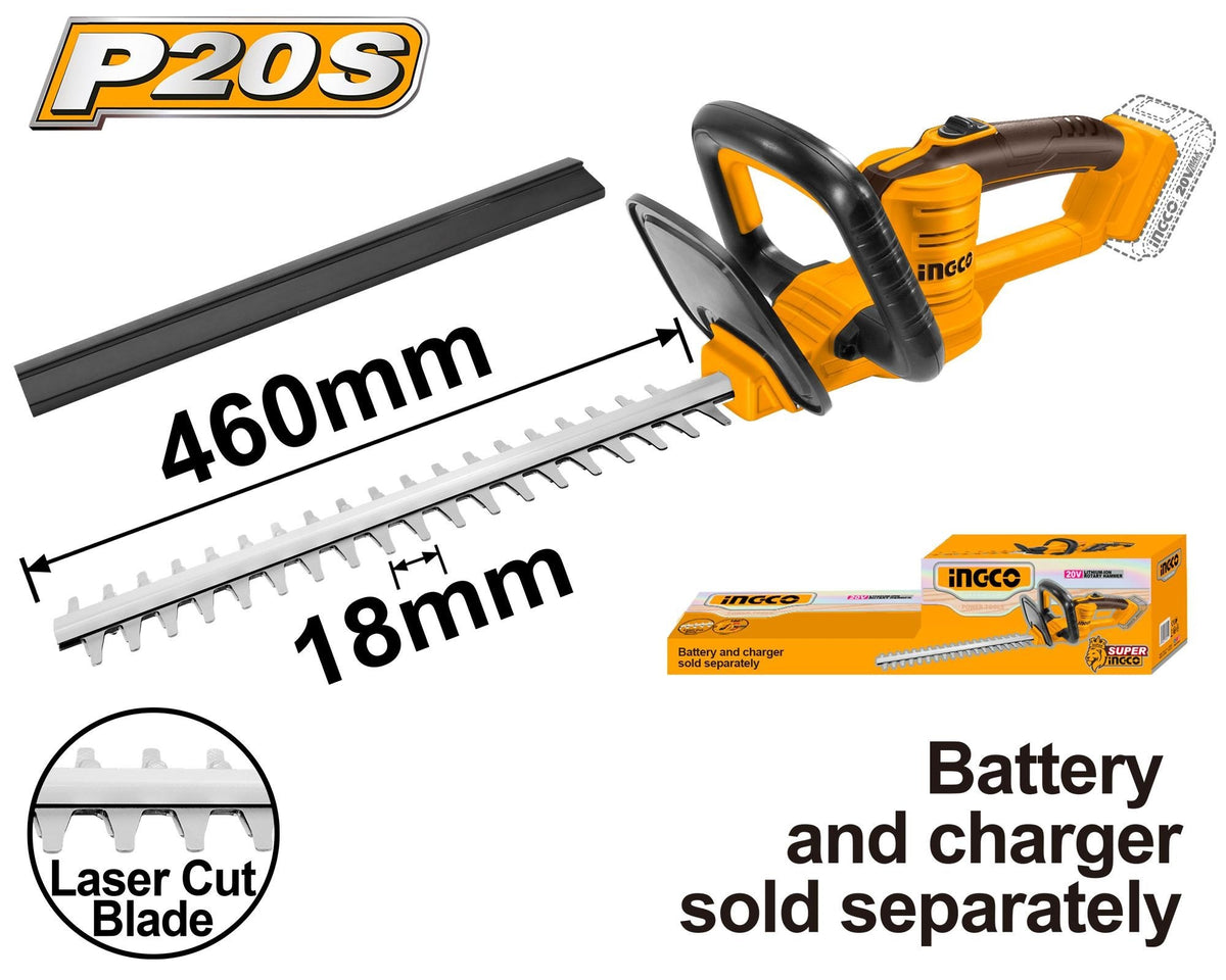 INGCO 20V Hedge Trimmer 450mm (Bare Unit) CHTLI20018