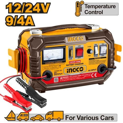 INGCO Battery Charger 12V/24V Boost Current 12A ING-CB1601