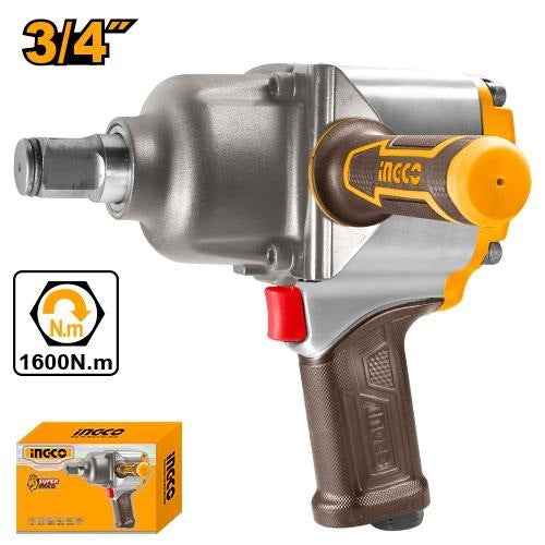 INGCO Air Impact Wrench 3/4" DR. Max Torque 1600Nm AIW341302