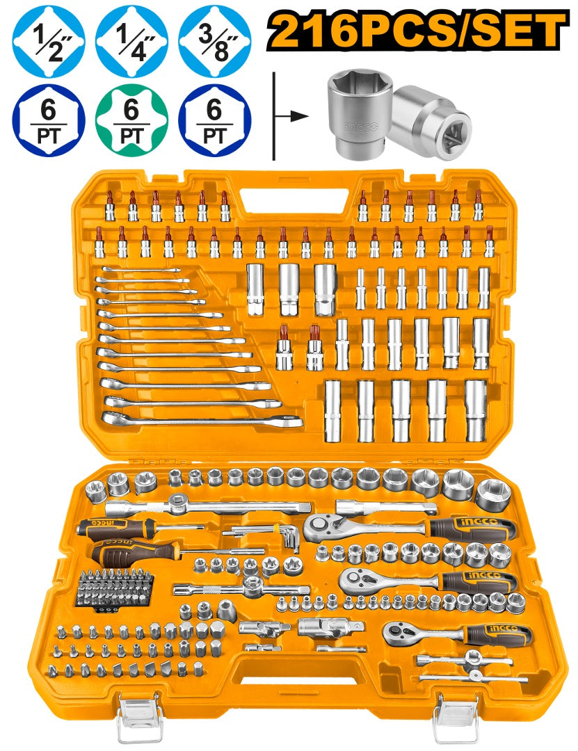 INGCO 216pcs Combination Hand Tool set HKTHP22161