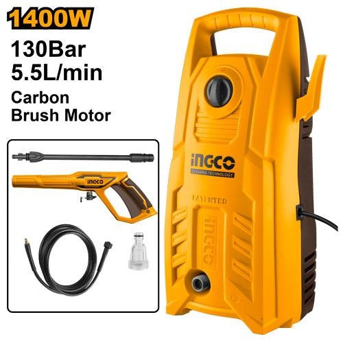 INGCO High Pressure Washer MAX.130BAR (Air-Cond Cleaning) HPWR14008