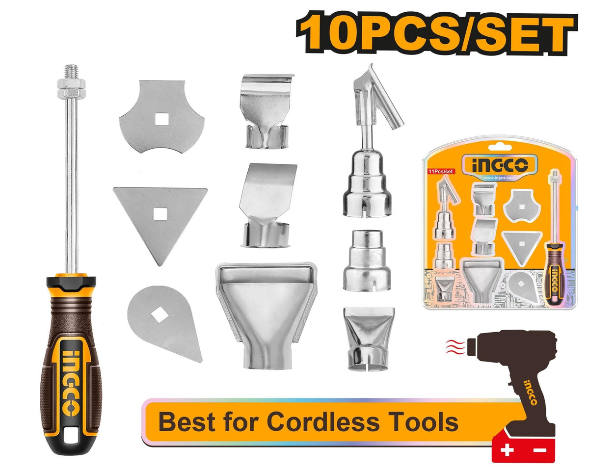 INGCO 10pcs Heat Gun Accessories HGA0131