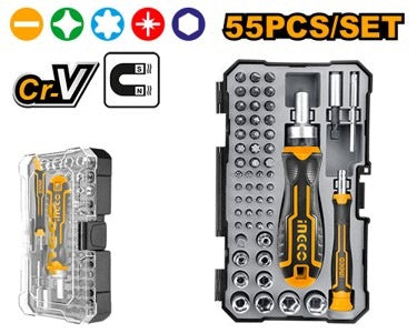 INGCO 55pcs Screwdriver Bit set HKSDB0558