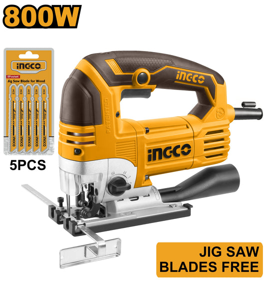 INGCO HD Variable Speed Jigsaw 800W Cut Wood to 135mm JS80068