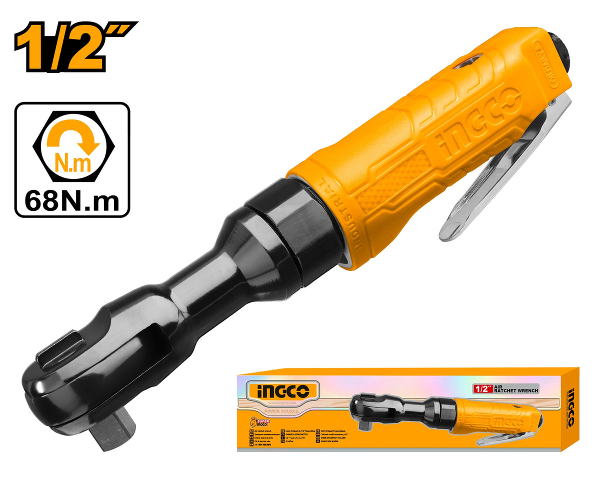 INGCO Air 1/2" DR. Ratchet Wrench Max Torque 68Nm ARW121