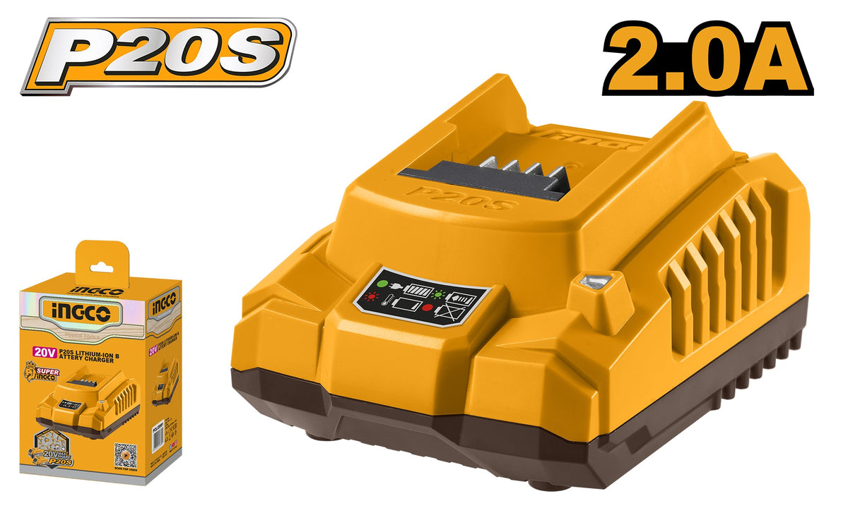 INGCO 20V LI-ION Fast Intelligent Charger 2A FCLI2001